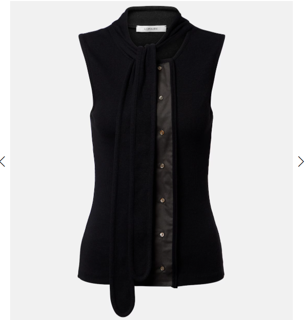 Lemaire 新款不对称拼接围巾背心限时7折