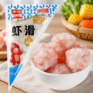 丰华95新鲜纯虾滑挤袋营养早餐半成品低脂火锅麻辣烫食材无添加
