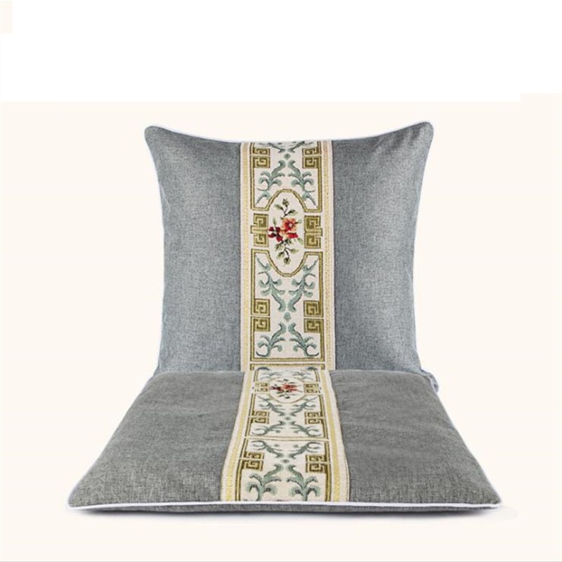 俞兆林 亚麻灰加热坐垫+靠枕