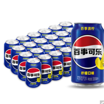 29.9元包邮！百事可乐 清柠味 330ml*24听