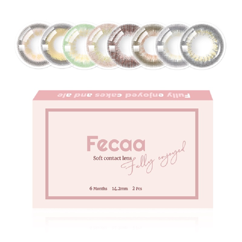 FECAA近视美瞳半年抛月抛2片