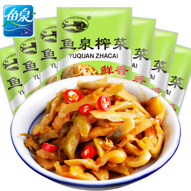 重庆特产鱼泉榨菜鲜香榨菜15g*40袋