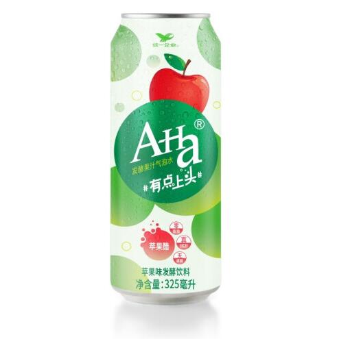 7.9元！统一A-Ha果汁气泡水 325ML*12罐