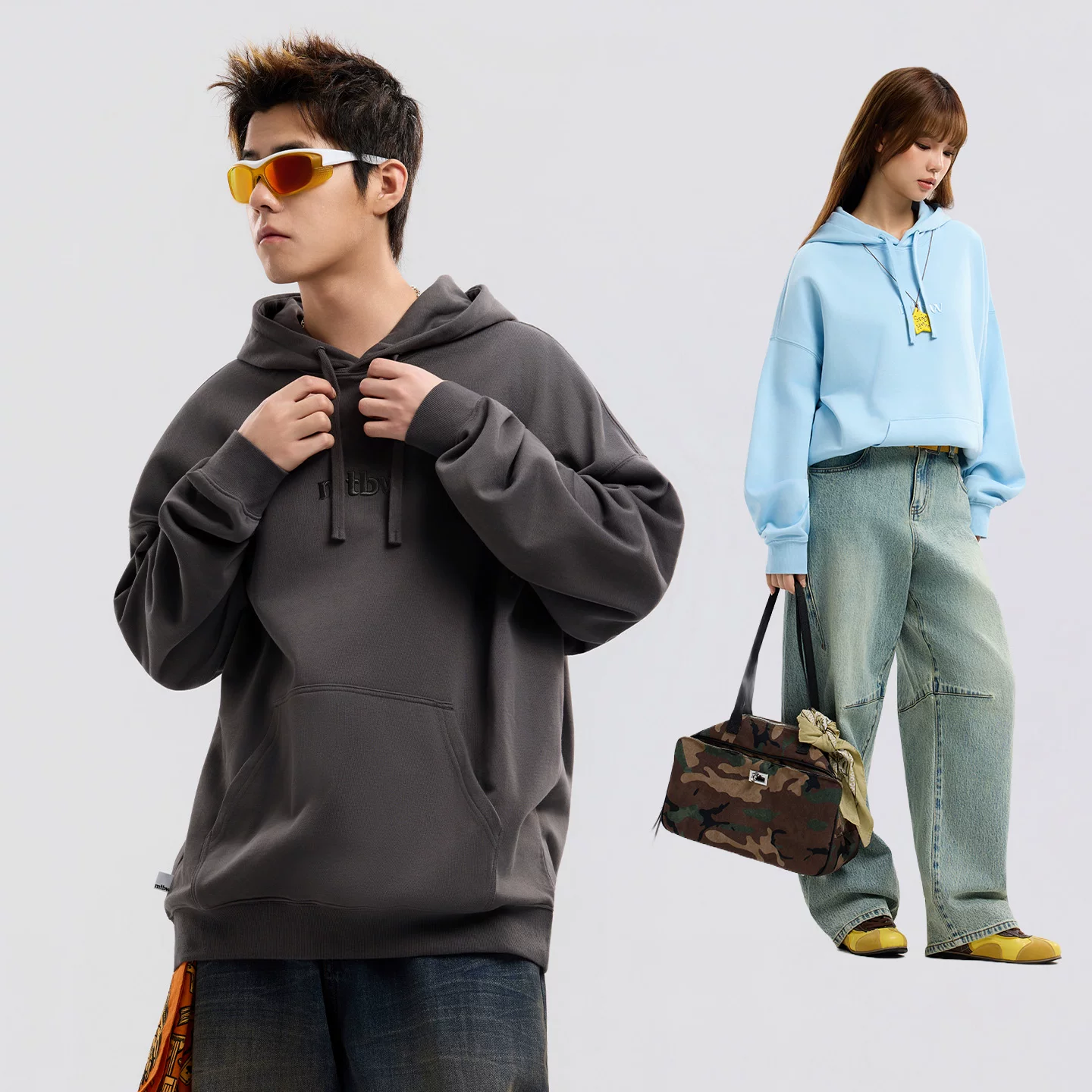 【拍3】爆品返场美特斯邦威男女同款卫衣