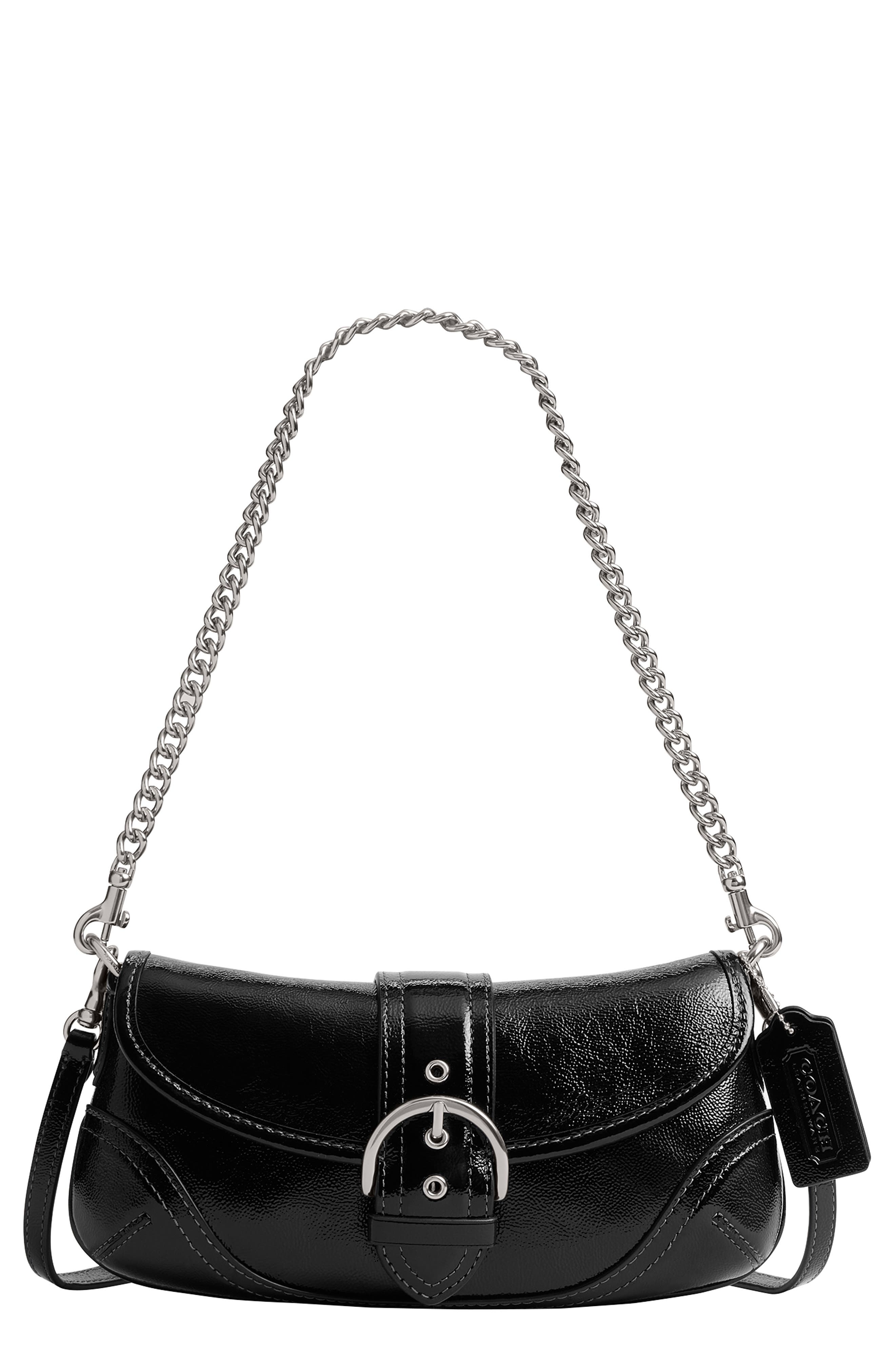 COACH Soho Crinkle Patent Leather Shoulder Bag