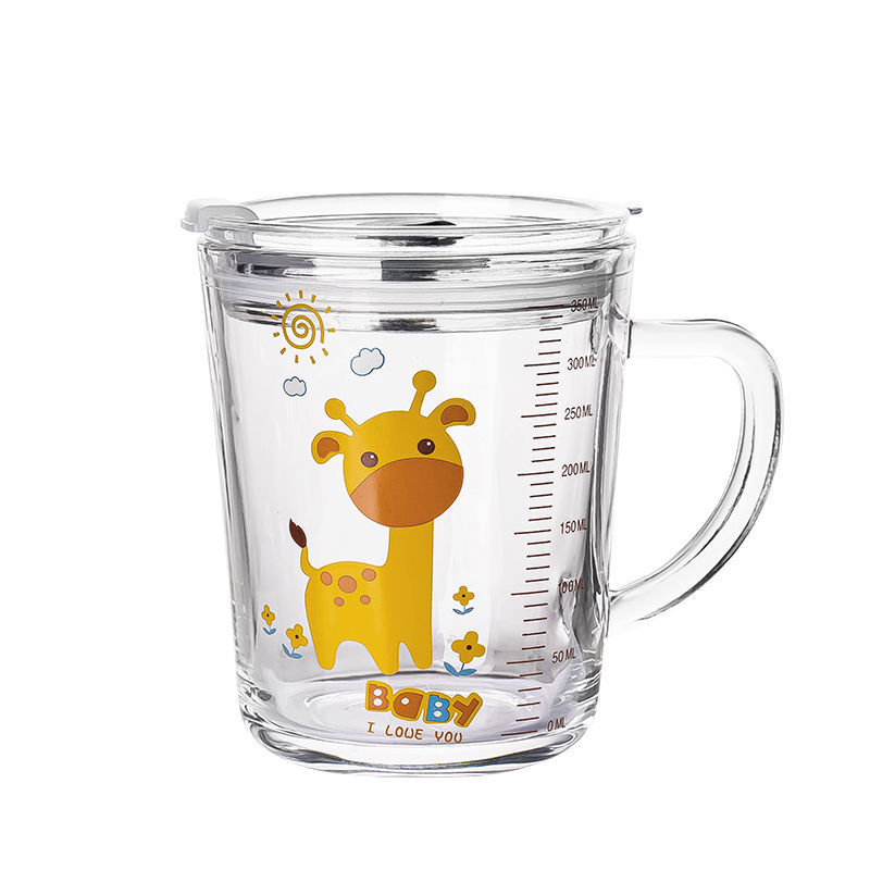牛奶杯儿童带刻度早餐喝奶杯微波炉可加热