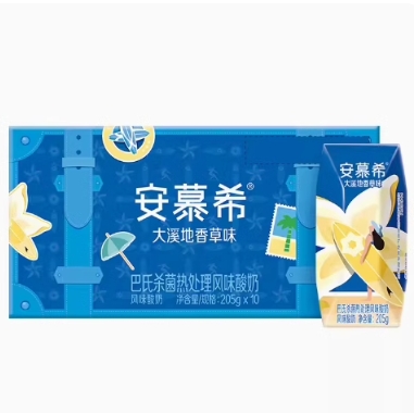 26.9元包邮！安慕希香草味205g*10盒