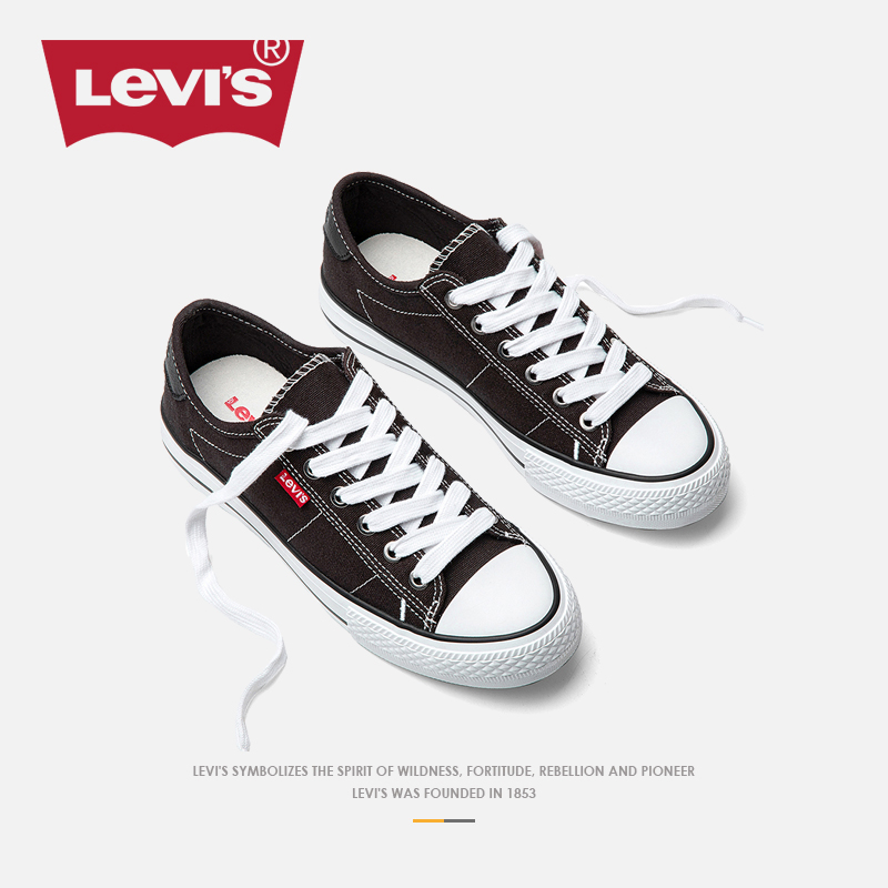 【Levis李维斯旗舰店】春季新款情侣帆布鞋