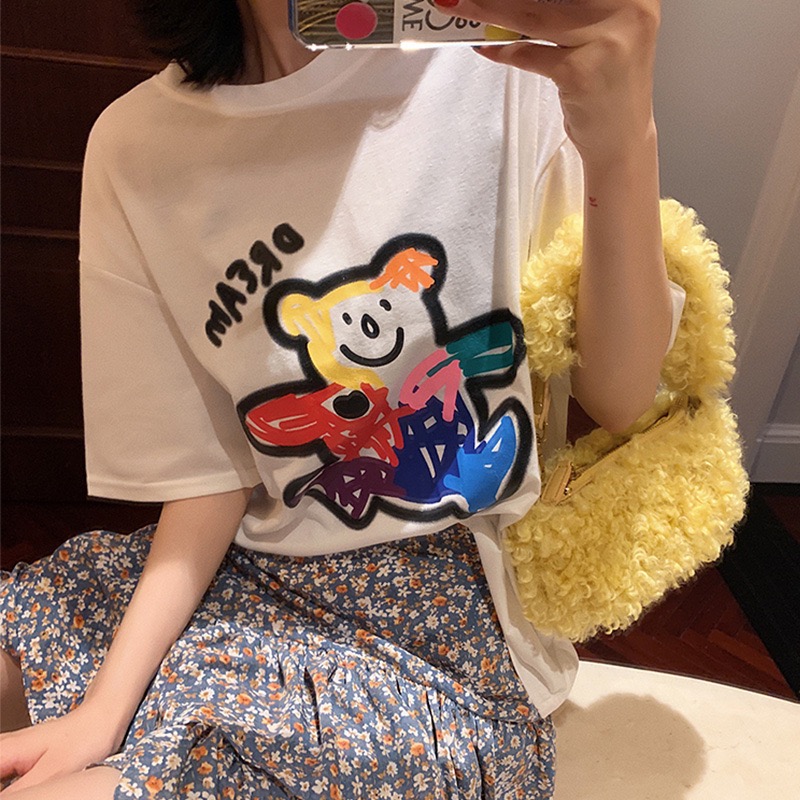 【可签到，拍2件】露露好物ins印花短袖2件