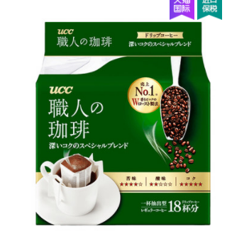 23.65元包邮！UCC 悠诗诗 职人滴滤式挂耳咖啡粉126g