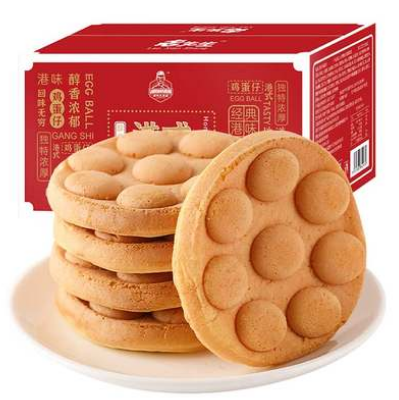 10.9元包邮！老先生 港式鸡蛋仔蛋糕400g