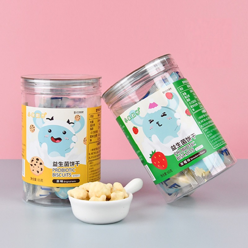 【首单4元】益生菌儿童饼干65g*1罐