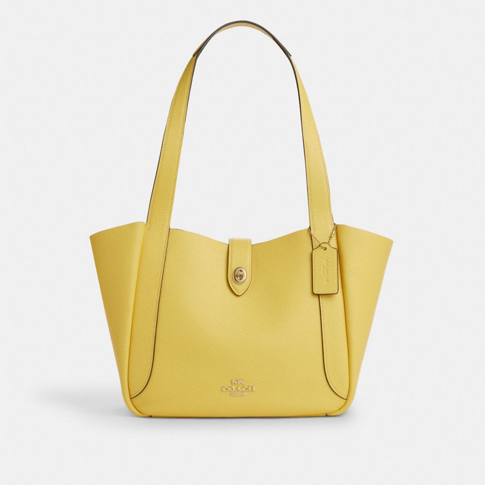 coach hadley turnlock tote bag CAL17-IMYLW
