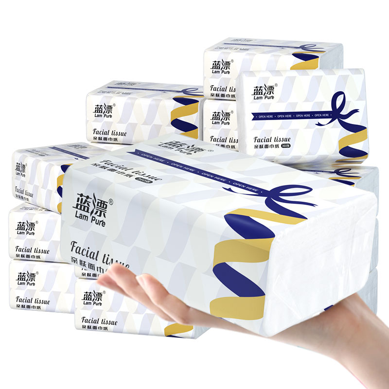 首单+签到~蓝漂L码大号抽纸3大包1080张