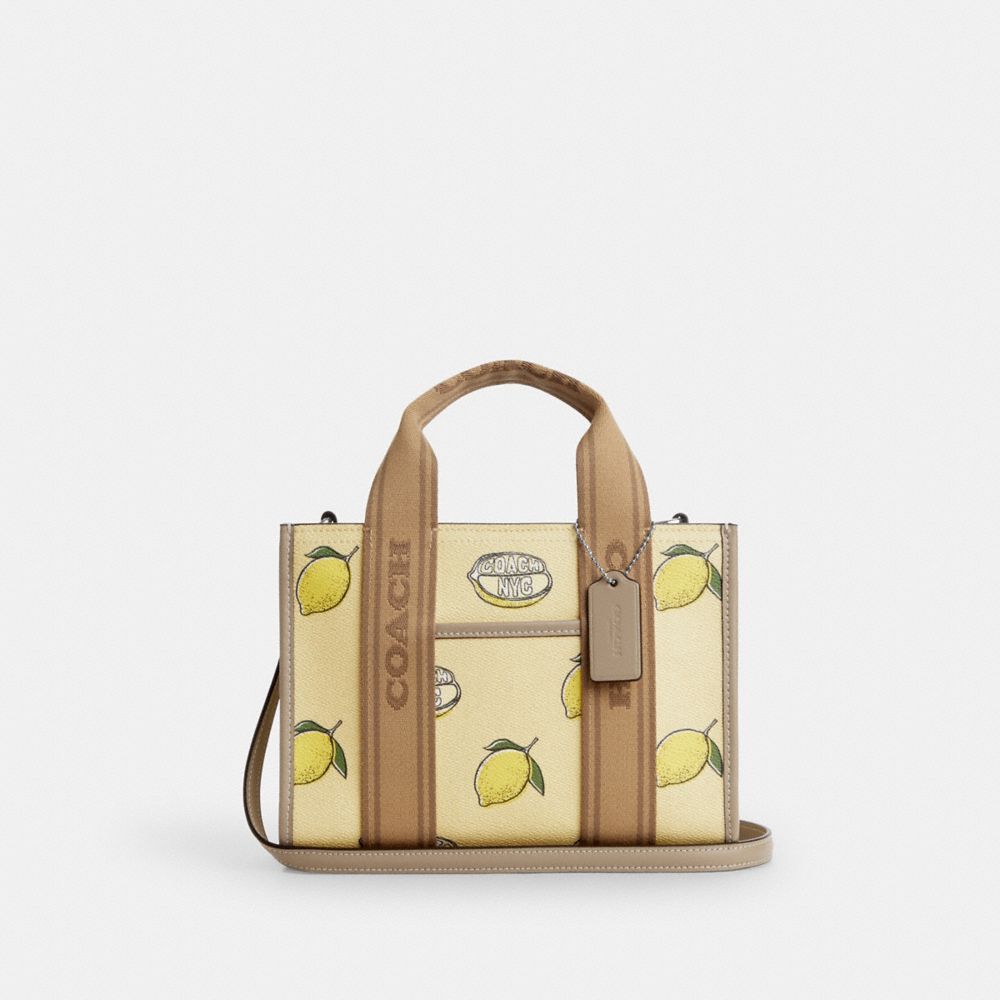 coach smith tote bag 24 with lemon print CAR79-SVXUC