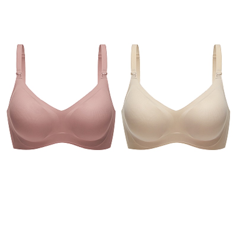 嫚熙聚拢防下垂孕妇哺内衣乳两件装