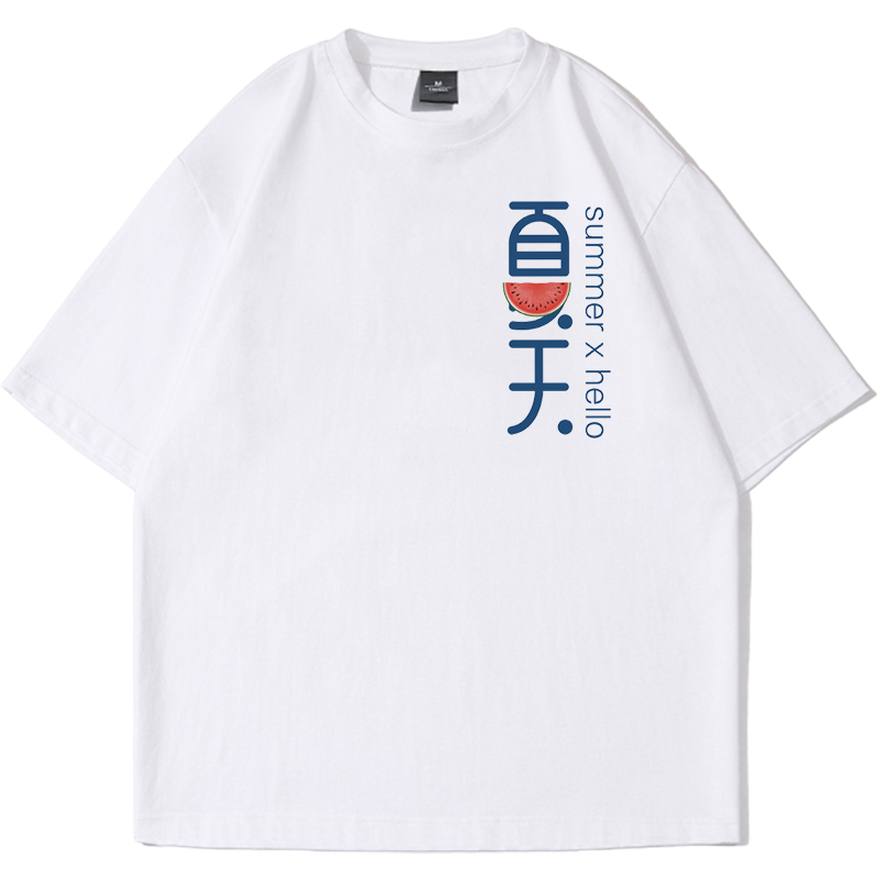 短袖t恤男夏季宽松2022新款纯棉