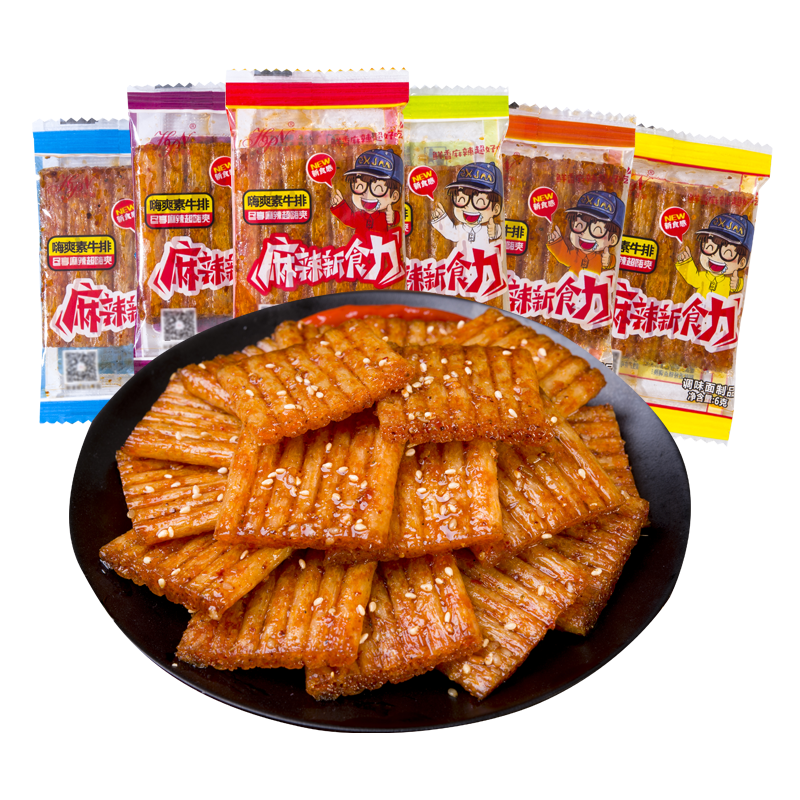 【怀旧零食】好婆娘小辣片麻辣条60包