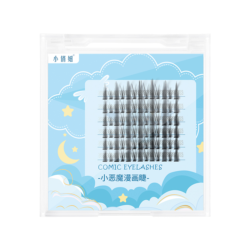 小恶魔漫画仿真分段式假睫毛