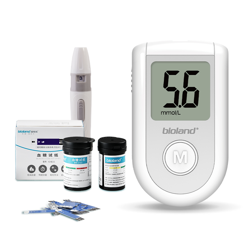 【爱奥乐】血糖仪+25支采血针试纸套装