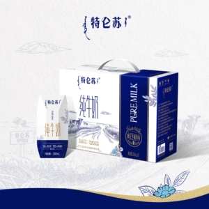 【MS】特仑苏纯牛奶全脂灭菌乳钻包200mL×10包 节日送礼