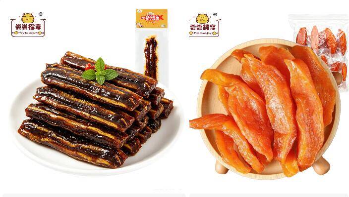 馋嘴小零食吃货速拍：鳗鱼干50g仅6.98元、带皮小香薯地瓜干250g仅9.98元