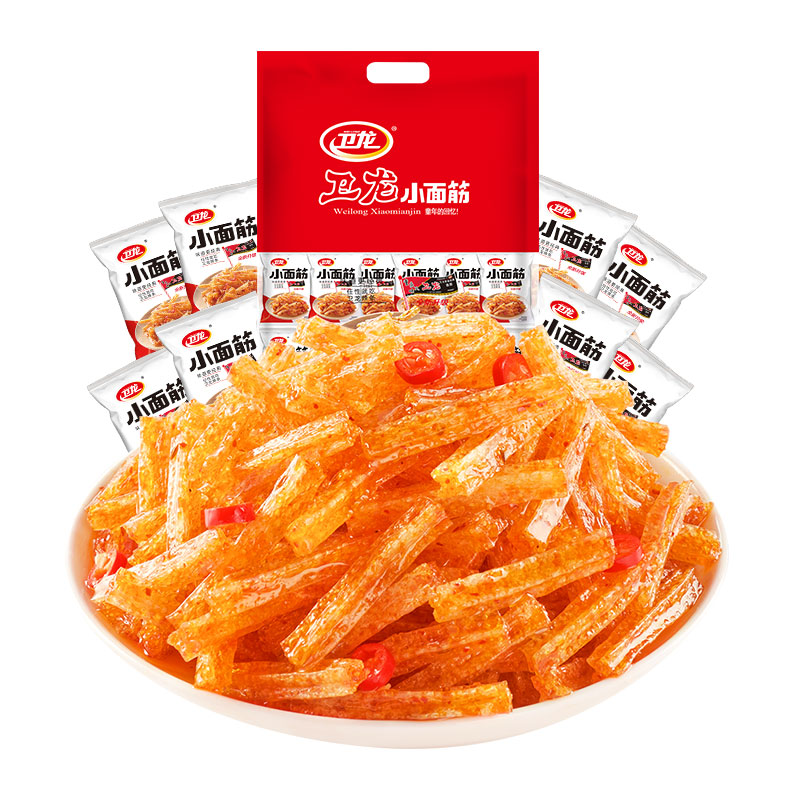 卫龙辣条小面筋香辣味280g
