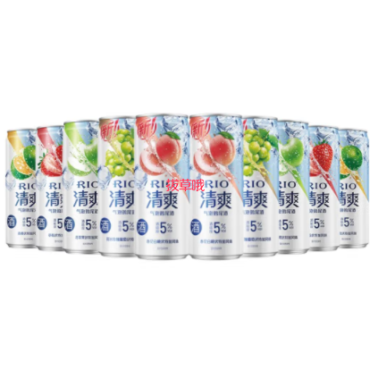 60.5元包邮！锐澳 鸡尾酒清爽全家福330ml*20罐
