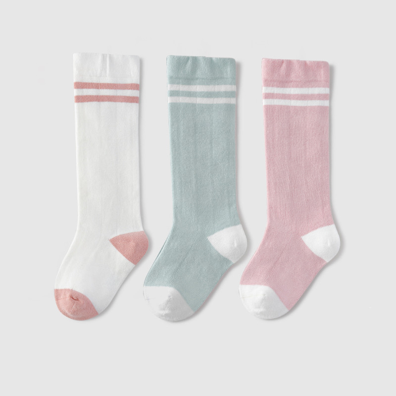 嫚熙儿童夏季防蚊长筒袜子3双