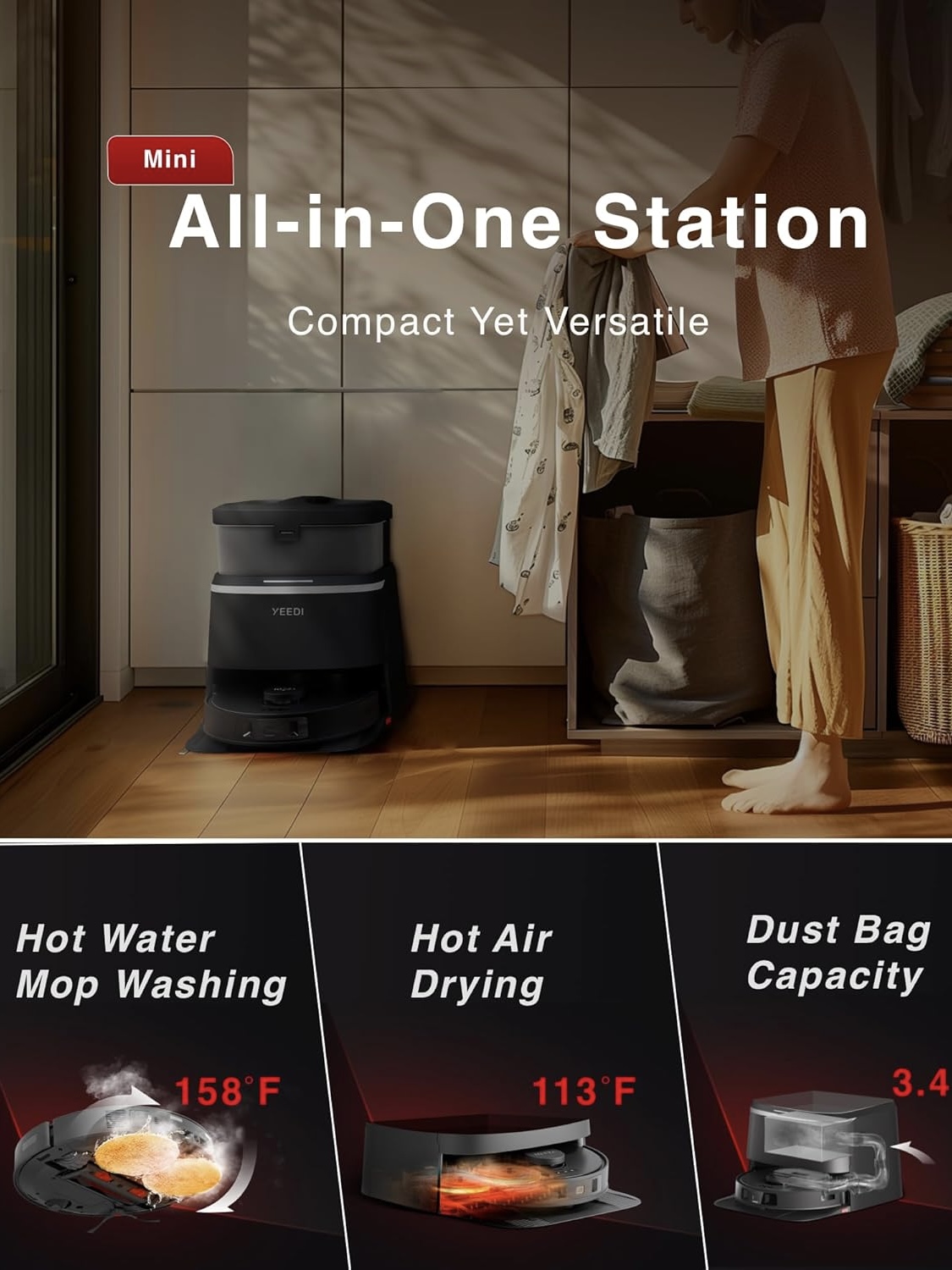 Yeedi M12 PRO+ Robot Vacuum and Mop Combo Sale Overview
