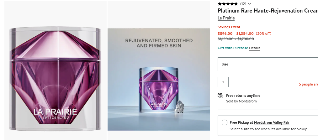 La Prairie Platinum Rare Haute-Rejuvenation Cream