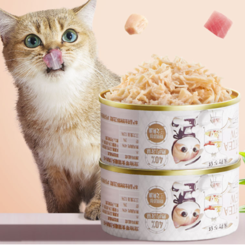 【尾巴生活同厂】咔小伊白肉猫罐头80g*6罐