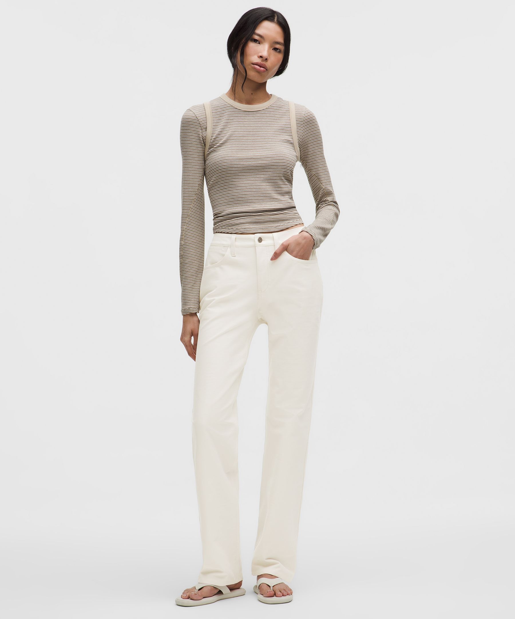 Lululemon EasyFive Mid-Rise Relaxed-Straight Pant *Short