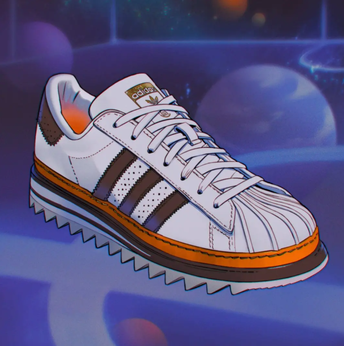 CLOT x adidas Superstar Unity Orange 联名