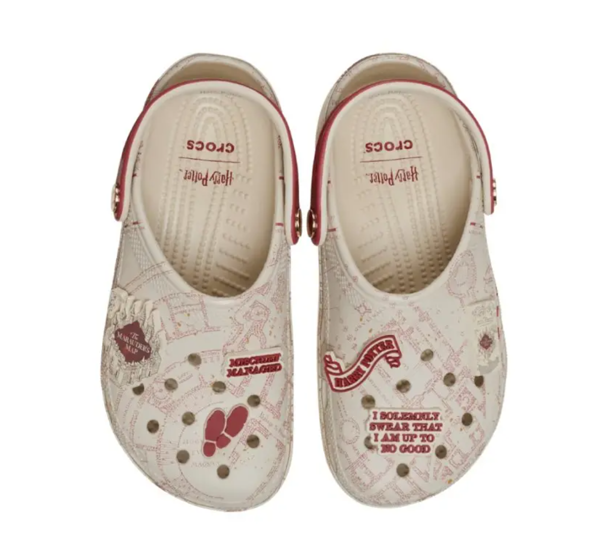 Harry Potter x Crocs “Marauder’s Map”联名款