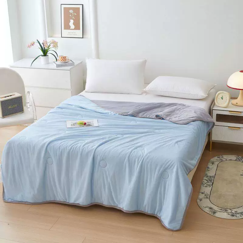 商场大几百的品质！路怡阳凉感冰丝空调被