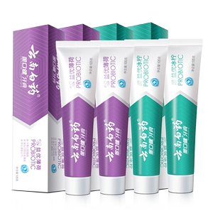 云南白药牙膏益生菌清洁口腔激爽薄荷清新口气套装官方正品旗舰店