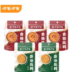 6.9元包邮！呷哺呷哺 火锅麻酱蘸料 原味/香辣60g*5袋