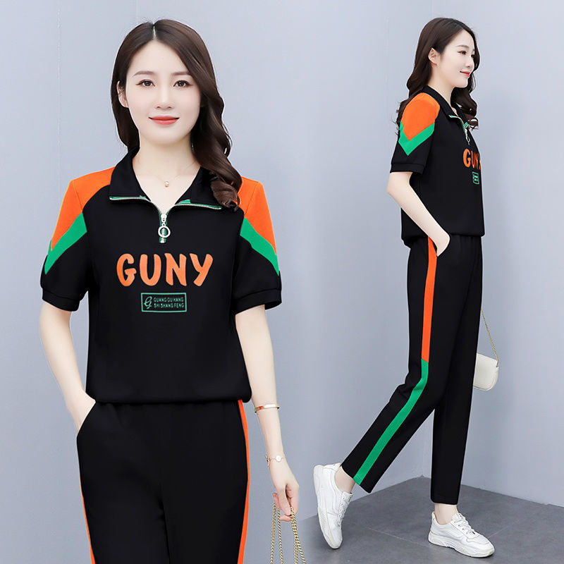 运动套装女夏装2022新款
