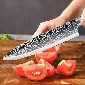 4.9元包邮！炊尚 激光纹升级款 水果刀 
