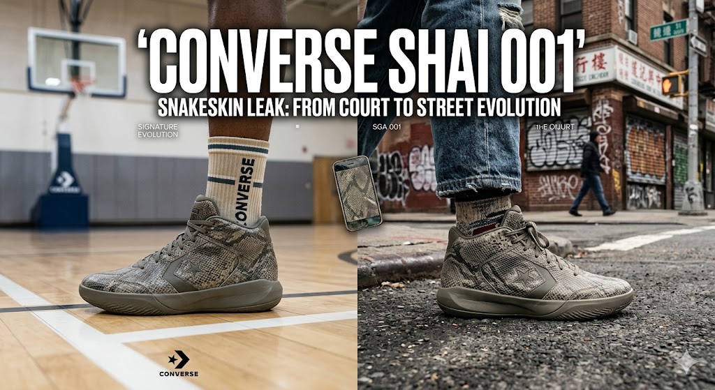 Converse SHAI 001 New Snakeskin Colorway Teaser Showcase