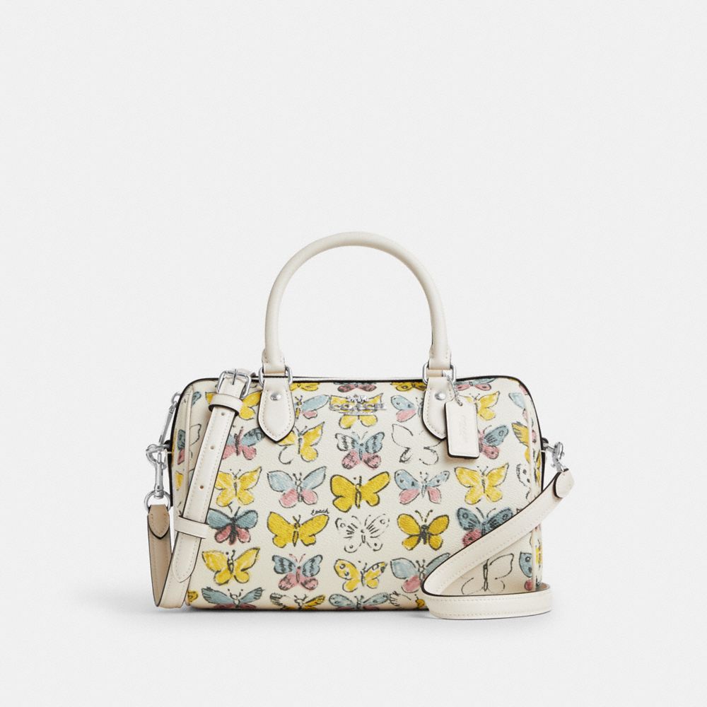 coach rowan satchel bag with butterfly print CAK07-SVCAH