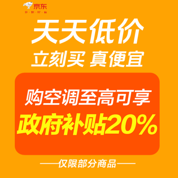 京东 天天低价立刻买真便宜 政府补贴享20%