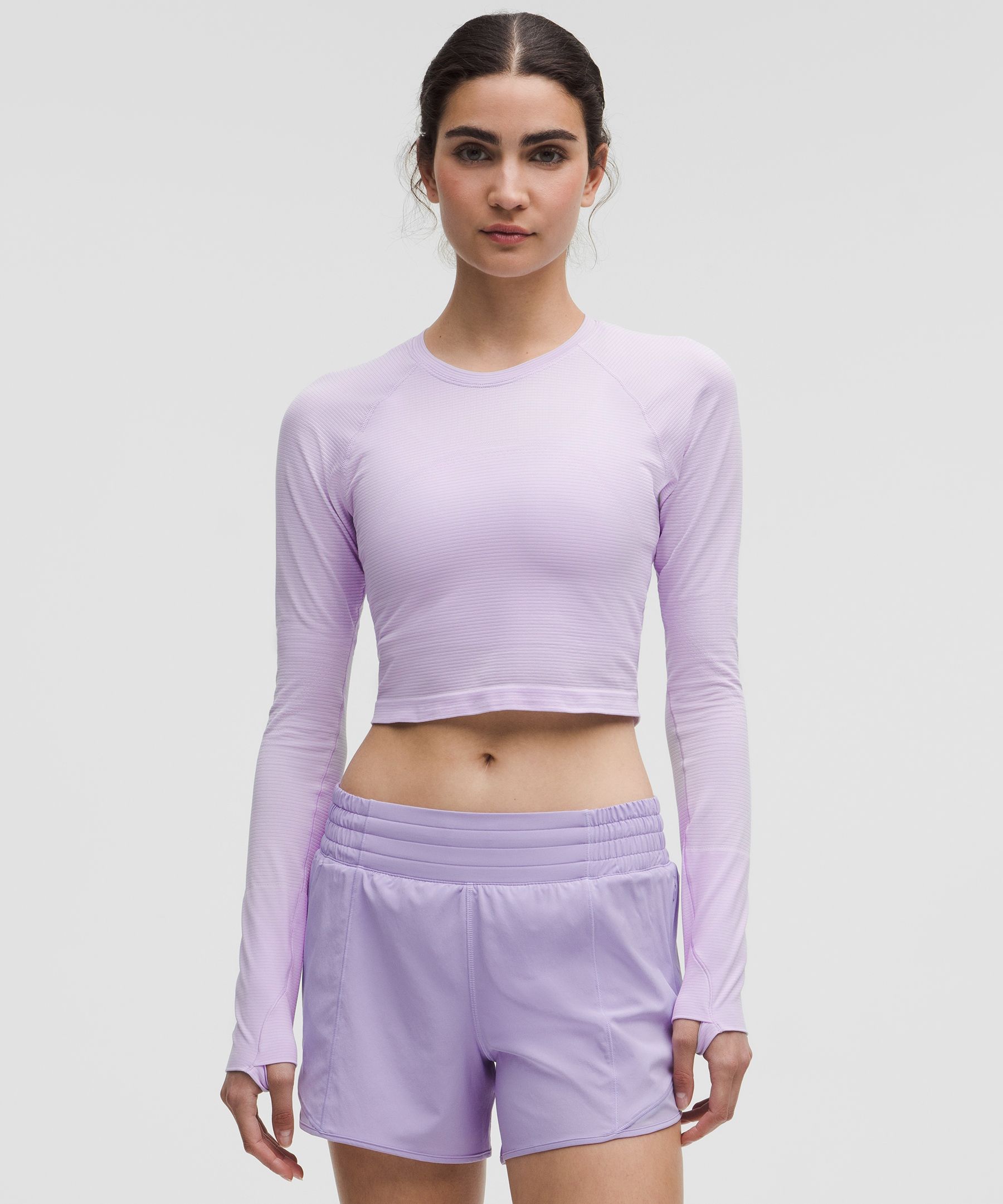 Lululemon Swiftly Tech Cropped女士长袖T恤 2.0