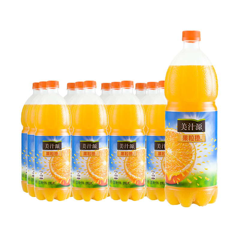 美汁源果粒橙1.25L*12瓶