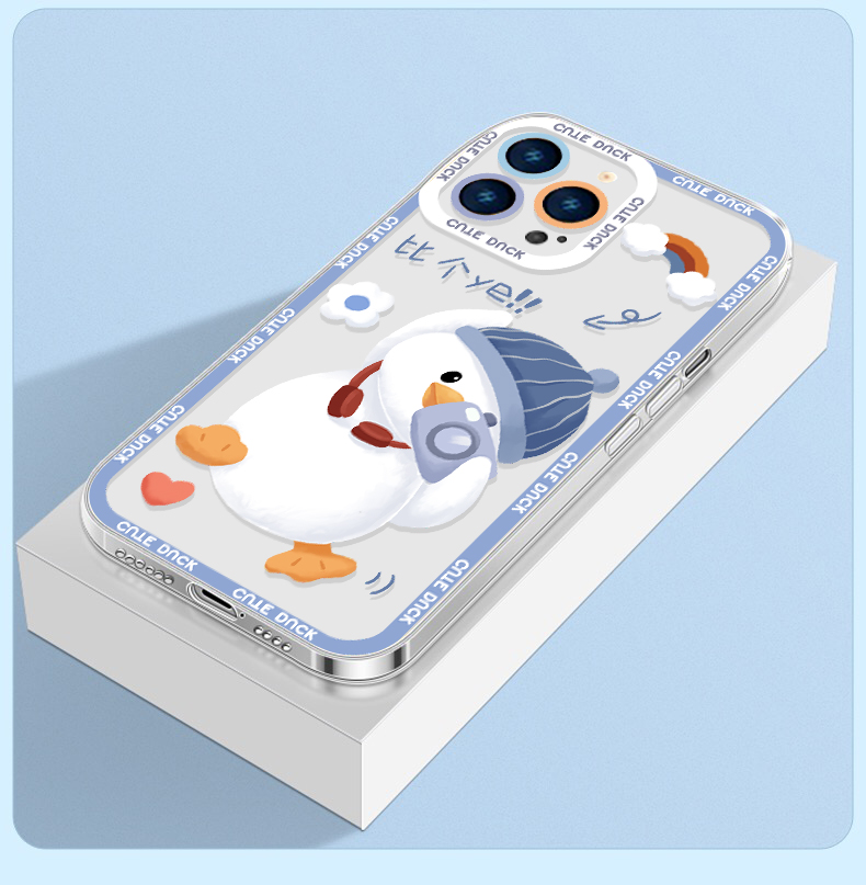 苹果+安卓全系！卡通透明手机壳