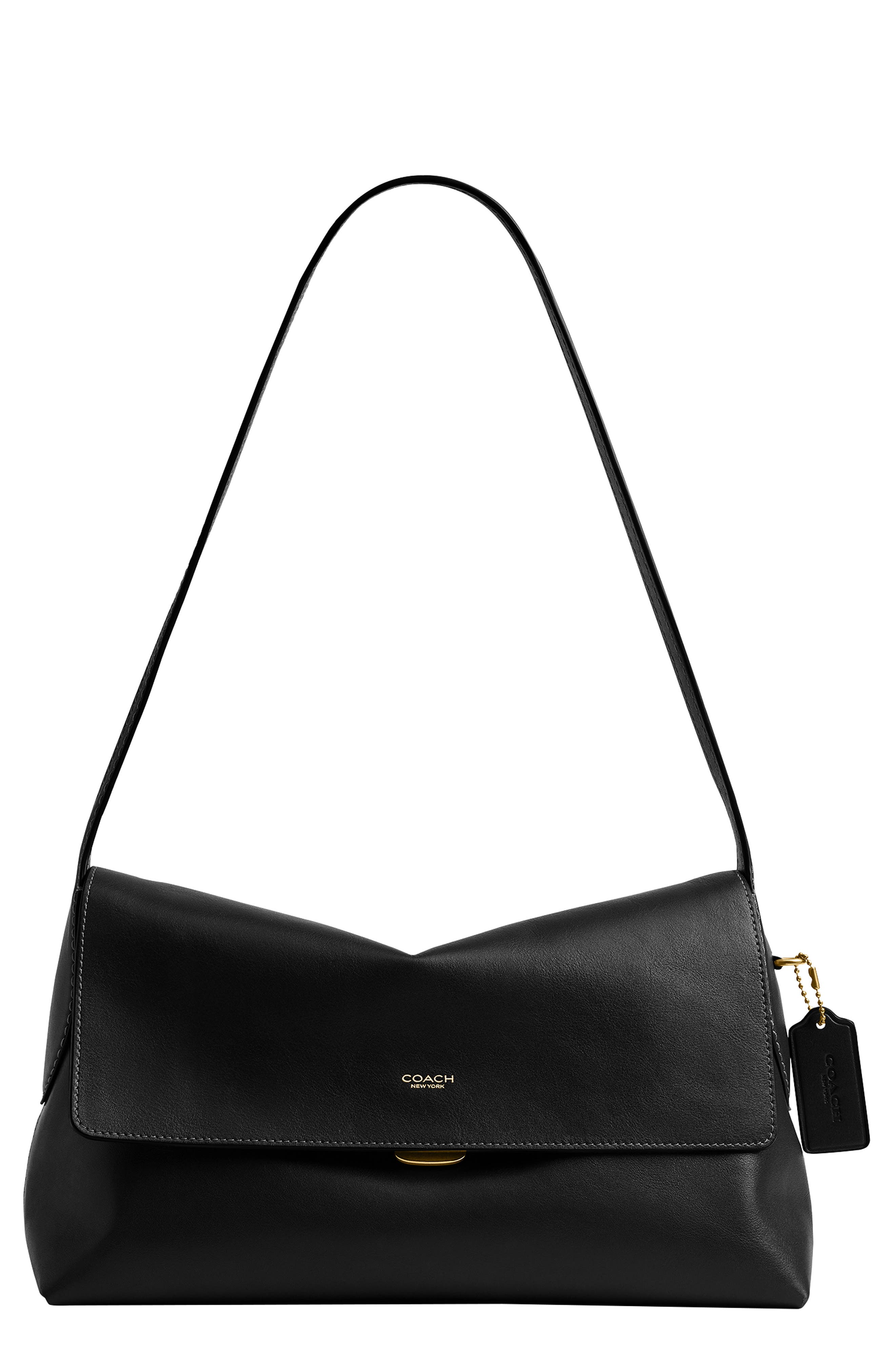 COACH Chelsea 30 Natural Grain 蔻驰单肩包 B4/Black