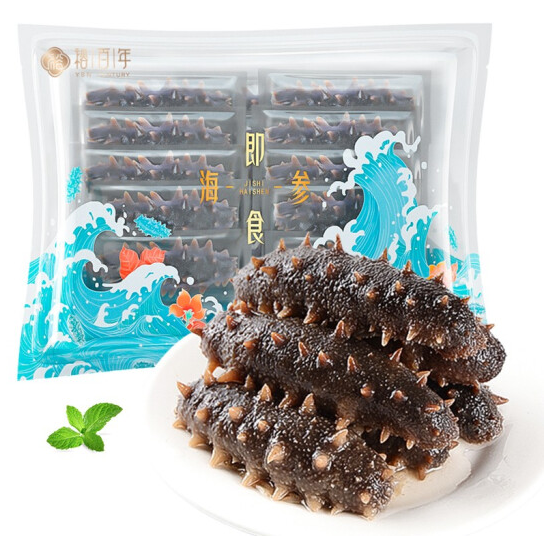 289元包邮！裕百年 大连冷冻即食海参 500g