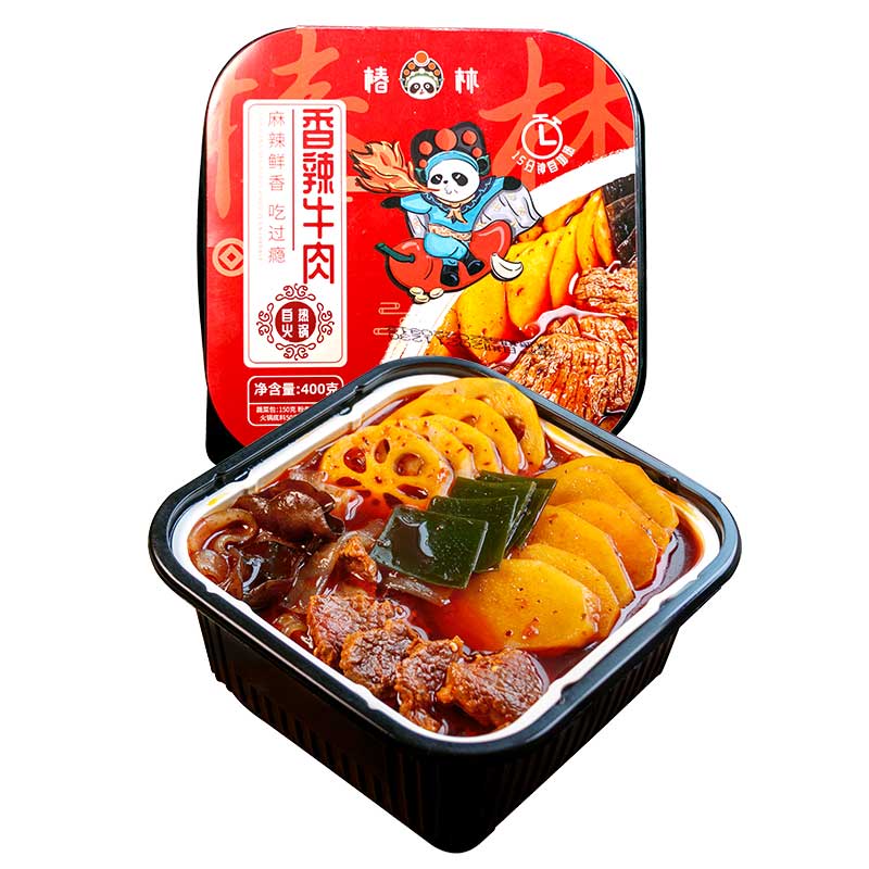 椿林重庆自热火锅大份量蔬菜番茄牛肉