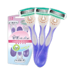 【下拉领淘金币更优惠】Schick/舒适舒芙女士便携式轻便刀3支装